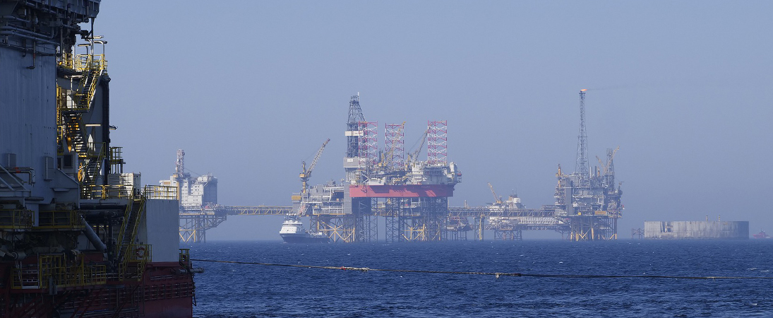 Oil Rig on the Sea