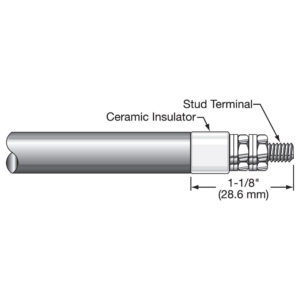Type T7: Stud Termination with Ceramic Insulator