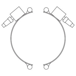 Type P4: DIN 49458 A/B Quick Disconnect Plugs, Horizontal, Two-Piece Band