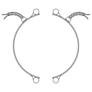 Type W1 & W1T:: Straight Wire Braid Leads, Two-Piece Band