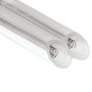 Clear Tubing with White Ceramic Coating