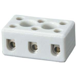 3-Pole Ceramic Terminal Block (Enclosed Terminals)