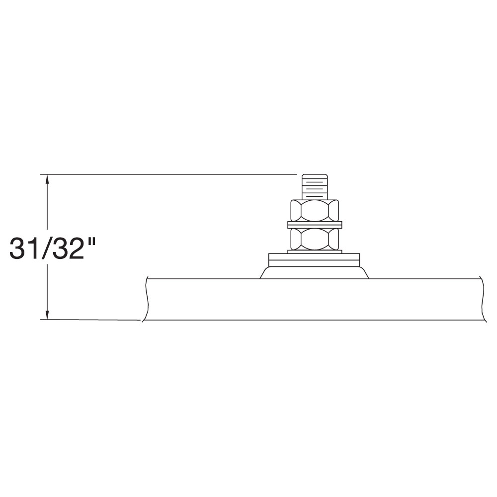 10-32 Screw Terminal Height